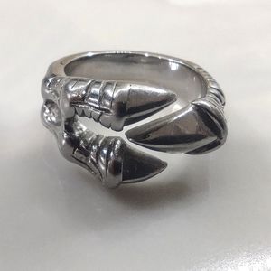 Sterling Silver Dragon Claw Ring